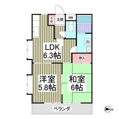 💙💙初期費用5万円パック！《2LDK》伊勢崎市🐻駐車場有り！追い...