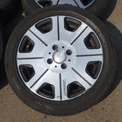 アルミホイール＆タイヤ　15×5.0J　OFF45　４×100　165/55R15　引き取り限定