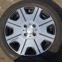 アルミホイール＆タイヤ　15×5.0J　OFF45　４×100　165/55R15　引き取り限定