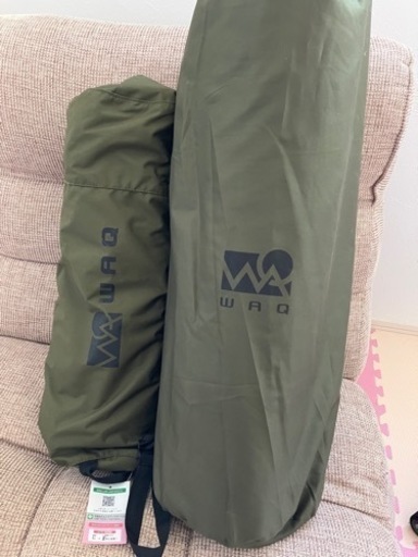 新品waq コット　インフレーターマット