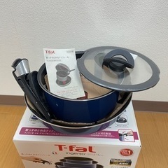 【ガス火専用】T-fal 鍋&フライパン 4点セット 新品　ティ...