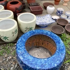 無料‼️ 6月末までに‼️ 陶器鉢　植木鉢　火鉢　花器