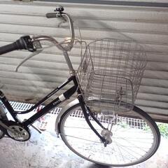 自転車中古　COCOILU　外装6段変速　オートライト　カゴリアキャリア付き(チャイルドシート取り付け可能)　鍵新品　タイヤ27インチ 自転車中古 COCOILU 外装6段変速 オートライト カゴリアキャリア付き