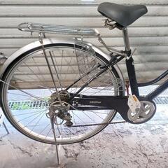 自転車中古 COCOILU 外装6段変速 オートライト カゴリアキャリア付き