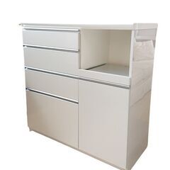 レンジボード 幅90×高さ200×奥行48㎝ ホワイト 食器棚 キッチンボード 入江木工 西岡店 レンジボード 幅90×高さ200×奥行48㎝ ホワイト 食器棚 キッチンボード
