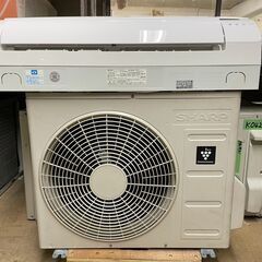 K04303　2019年製　シャープ　中古エアコン　主に6畳用　冷房能力　2.2KW ／ 暖房能力　2.5KW