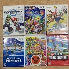 Wii ソフト6本セット マリオカート、スポーツなど