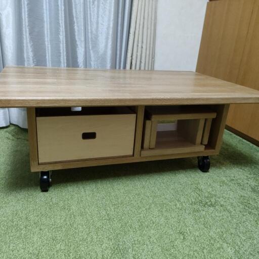 IKEAソファー、特注テーブルセット、オマケ子供椅子2脚付