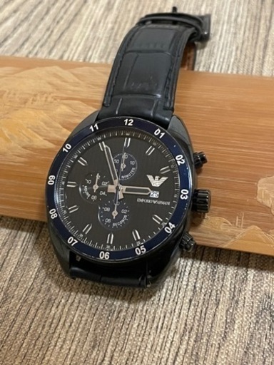 [本体美品/稼働]EMPORIO ARMANI エンポリオアルマーニ AR-5916/クロノグラフ/腕時計