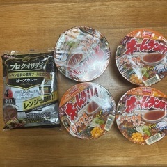 【受け渡し決定】カップ麺、レトルトカレーセット