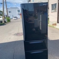 万代店 Panasonic 冷蔵庫 3ドア 321L ブラック