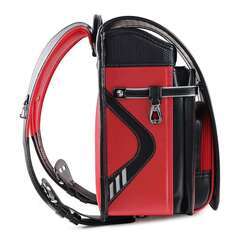 【新品】高級 人気 男の子ランドセル スピーディーモデル  6年保証 全国送料無料 スクールバック 小学生通学カバン ブラック/レッド② 新品】高級 人気 男の子ランドセル スピーディーモデル 6年保証 全国