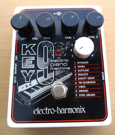 ☆エレクトロハーモニックス ELECTRO HARMONIX KEY9 エレクトリックピアノシミュレーター ELECTRIC PIANO MACHINE◆クールなグルーヴを生み出す