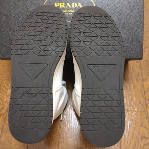 未使用・Prada(プラダ)ダウンレザーハイカット | pizzariaalphaville