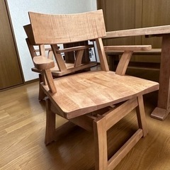 値下げ ダイニングセット 140テーブル 回転椅子2 ベンチ