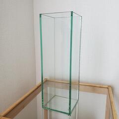 ガラス製 透明 花瓶 フラワーベース トランスペアレント 花器