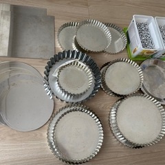 製菓　タルト型、タルトストーン、ステンレス製セルクルリング用敷板等