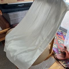 ニトリ　通風・遮熱・遮像・防汚レースカーテン2枚組　長さ108cm