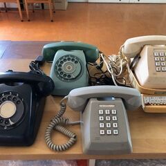 古い電話機　