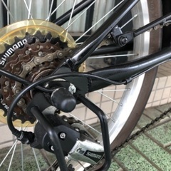 🔹折りたたみ自転車🔹6段 オートライト カゴ付き。