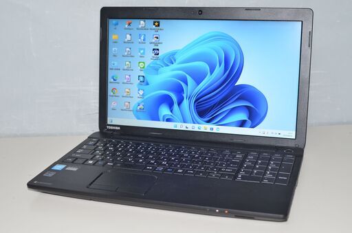 中古ノートパソコン Windows11+office 東芝 B353/21KB Celeron-1037U/メモリ4GB/爆速SSD128GB/15.6インチ/無線/webカメラ/DVDマルチ搭載
