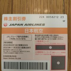 JAL航空券50%OFF株主割引チケット