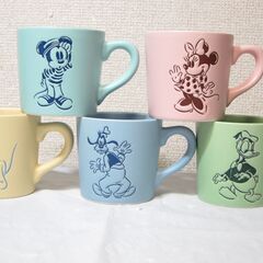 未使用☆Mickey ミッキー アソート マグカップ 5個 陶器...