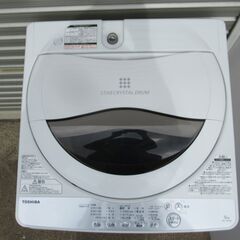 07【清掃済】 東芝　5㎏　全自動洗濯機　2019年　