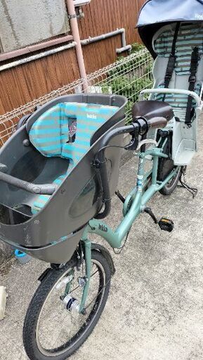 ブリジストン ビッケ 三人乗り自転車モスグリーン