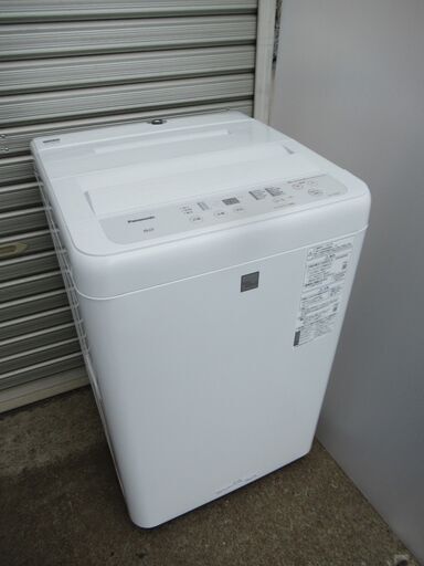 08【清掃済】 パナソニック　5㎏　全自動洗濯機　2021年