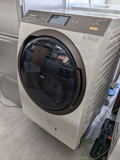 (売約済み)上位モデル！中古 パナソニック エコナビ ななめドラム洗濯乾燥機 洗濯11kg 洗剤自動投入 ナノイーX スマホ連携 洗濯機 NA-VX9800R 2018年製