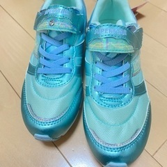 【新品未使用】ミントグリーン 19cm moonstar運動靴