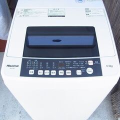 ハイセンス　全自動洗濯機　HW-T55C　5.5kg　2019年　