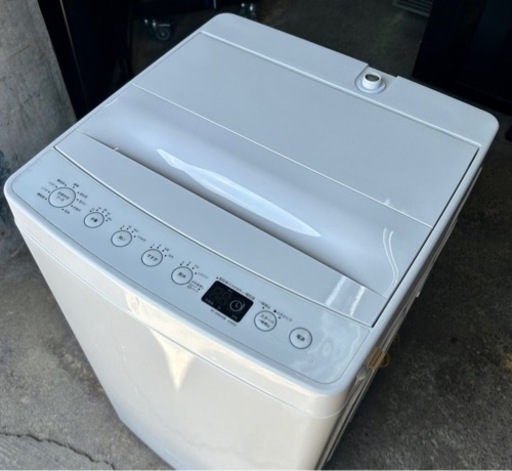 札幌市内配送可 美品 19年製 TAGlabel amadana アマダナ 4.5kg 全自動洗濯機 AT-WM45B