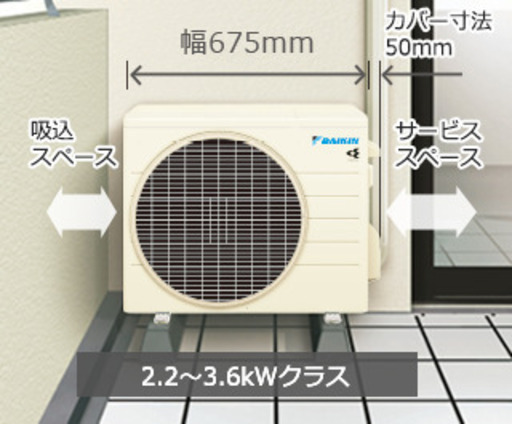 ダイキンの新品未開封・6畳用エアコン・S22ATESを47500円の破格値で提供いたします（工事費は別途必要です）