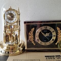 ２９日まで４０００円。セイコー置時計。２つセットです。