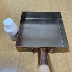 銅製　卵焼き器　磨き剤付き