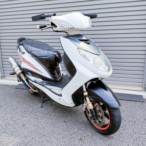 2680.フルカスタム　シグナスX 国内 社外マフラー、エアクリーナー等々　千葉県柏市　即日配送、自走引き取りも可能