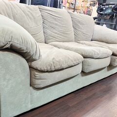 3人掛け ファブリックソファー グレー