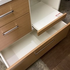 万代店 食器棚 ニトリ NBANDA 90KB 幅88.5