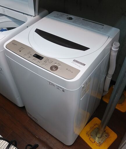 値下げ！3か月間保証☆配達有り！18000円(税別）シャープ 6㎏ 全自動 洗濯機 2021年製 穴なし槽