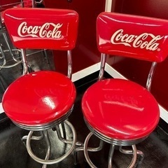 コカコーラ　Coca Cola カウンターチェア　×2