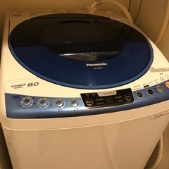 パナソニック 全自動洗濯機 8kg ブルー NA-FS80H6-A