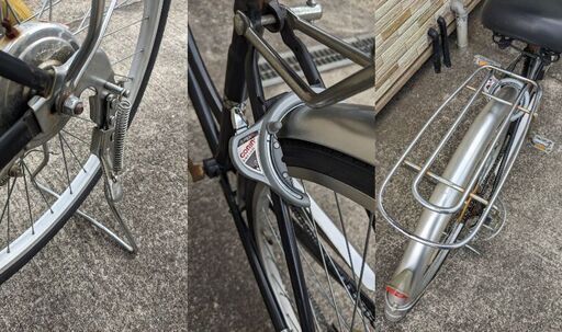 中古自転車 6段変速 26インチ （オートライト） 軽整備済み 安い 防犯