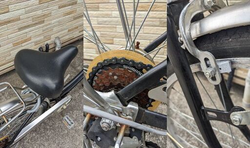 中古自転車 6段変速 26インチ (オートライト) 軽整備済み 安い 防犯 中古自転車 6段変速 26インチ (オートライト) 軽整備済み 安い 防犯