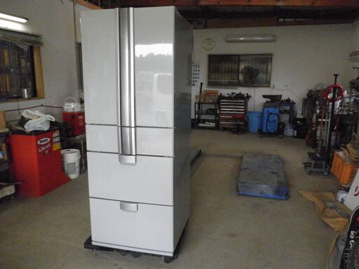 シャープ冷凍冷蔵庫 SJ-F500R６ドア左右両開き２００９年 ５０４L自動製氷付き 無料配送（つくば市から２０キロまで）
