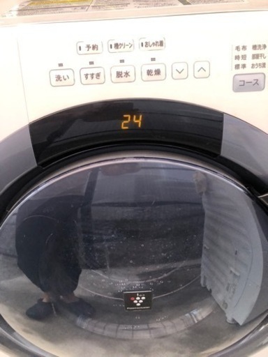 【ジャンク】2017年製 SHARP ドラム式洗濯乾燥機ES-S7B-WL