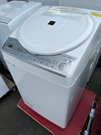 T 2019年式 8kg/4.5kg SHARP 洗濯機  ES-TX8C-W