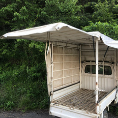 軽トラック幌セット 三方開閉タイプ佐久市配送無料