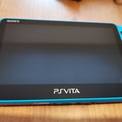 PS Vita PCH-2000 アクアブルー タッチパッドグリップ付き